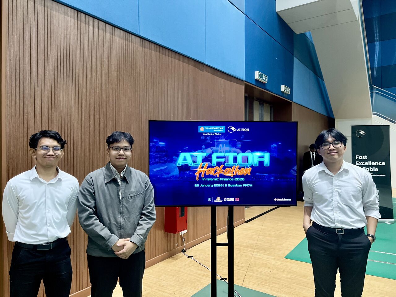 Me at the AI Fiqh Hackathon
